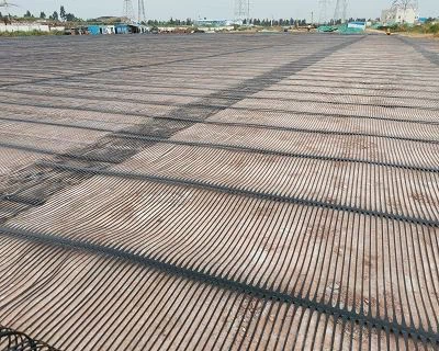 Kev Siv PP Unidirectional Geogrid