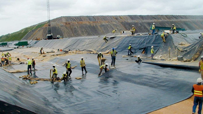 Geosynthetics (geomembrane geotextile GCL geogrid) hauv kev ua haujlwm tsuas