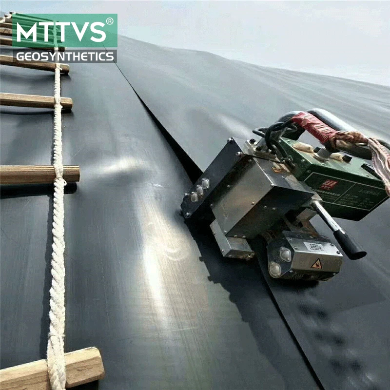 Reservoir seepage geomembrane tiv thaiv kev tsim kho